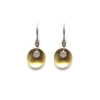 14k Gold and Diamond Fashion Earrings