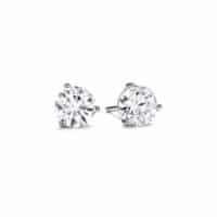 THREE-PRONG STUD EARRINGS