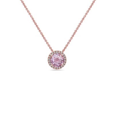 Pastel Diamond Station Necklace