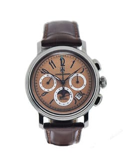 Alexander Shorokhoff Leo Tolstoi Chrono Moonphase Copper Dial