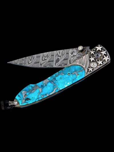 William Henry Lancet Stars & Stripes Pocket Knife