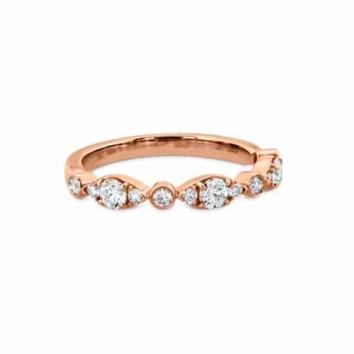 Rose Gold Diamond Wedding Band