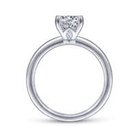 14K White Gold Round Diamond Engagement Ring