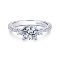 Gabriel Diamond Engagement Ring Front