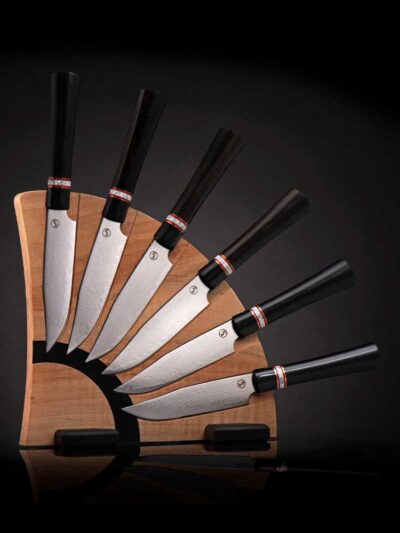 William Henry K20S-ERM Gourmet Steak Ebony RM Knife Set