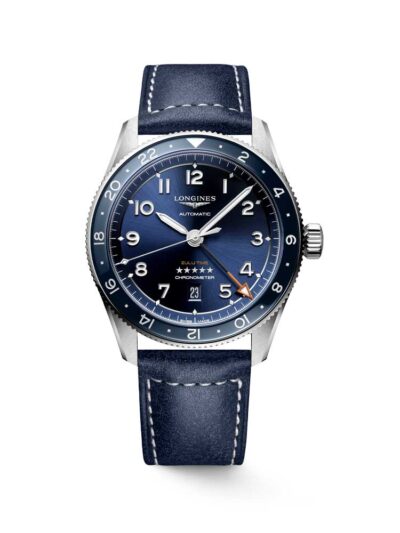 Longines Spirit Zulu Time blue strap