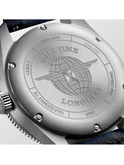 Longines Spirit Zulu Time blue casebook