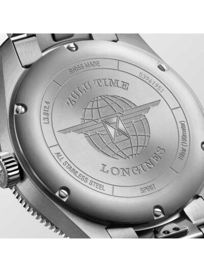 Longines Spirit Zulu Time blue Back