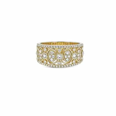 Simon G Yellow Gold Diamond Fashion Ring