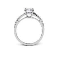 Simon G White Gold Diamond Semi-Mount Ring