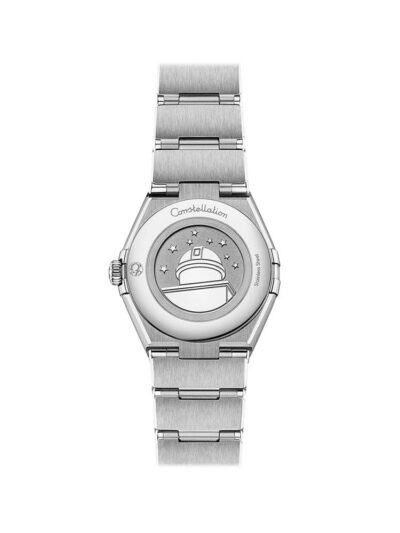 OMEGA Constellation 28mm Steel Quartz Celestial Blue watch case back