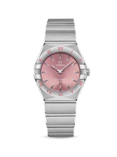 OMEGA Constellation 28mm Steel Quartz Blush Rose Pink
