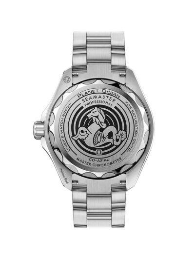 OMEGA Planet Ocean 6000m Blue watch case back