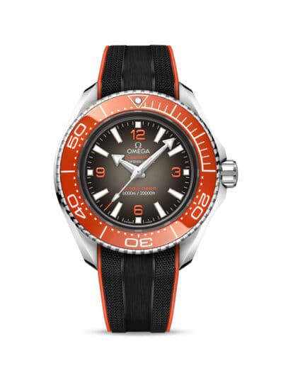 OMEGA Planet Ocean 6000m Grey watch on rubber strap