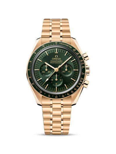 Omega Speedmaster Moonwatch Gold Green dial watch