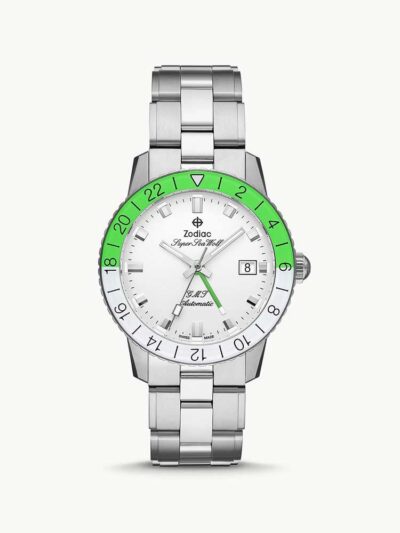 Super Sea Wolf GMT Automatic Neon Stainless Steel Watch